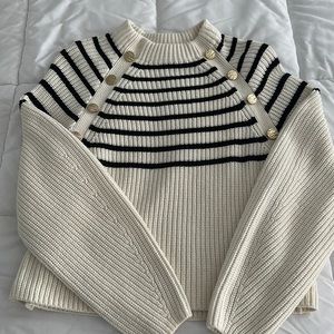 Gold button detail sweater